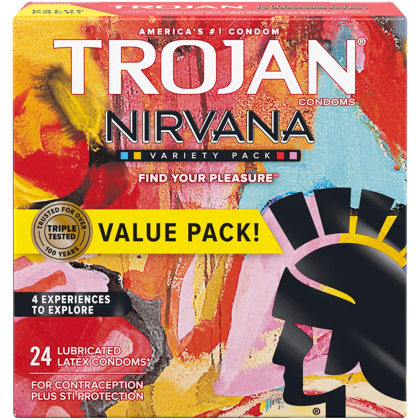 Trojan Nirvana Collection Variety Pack Condoms - 24 count Trojan Nirvana Collection Variety Pack Condoms - 24 count