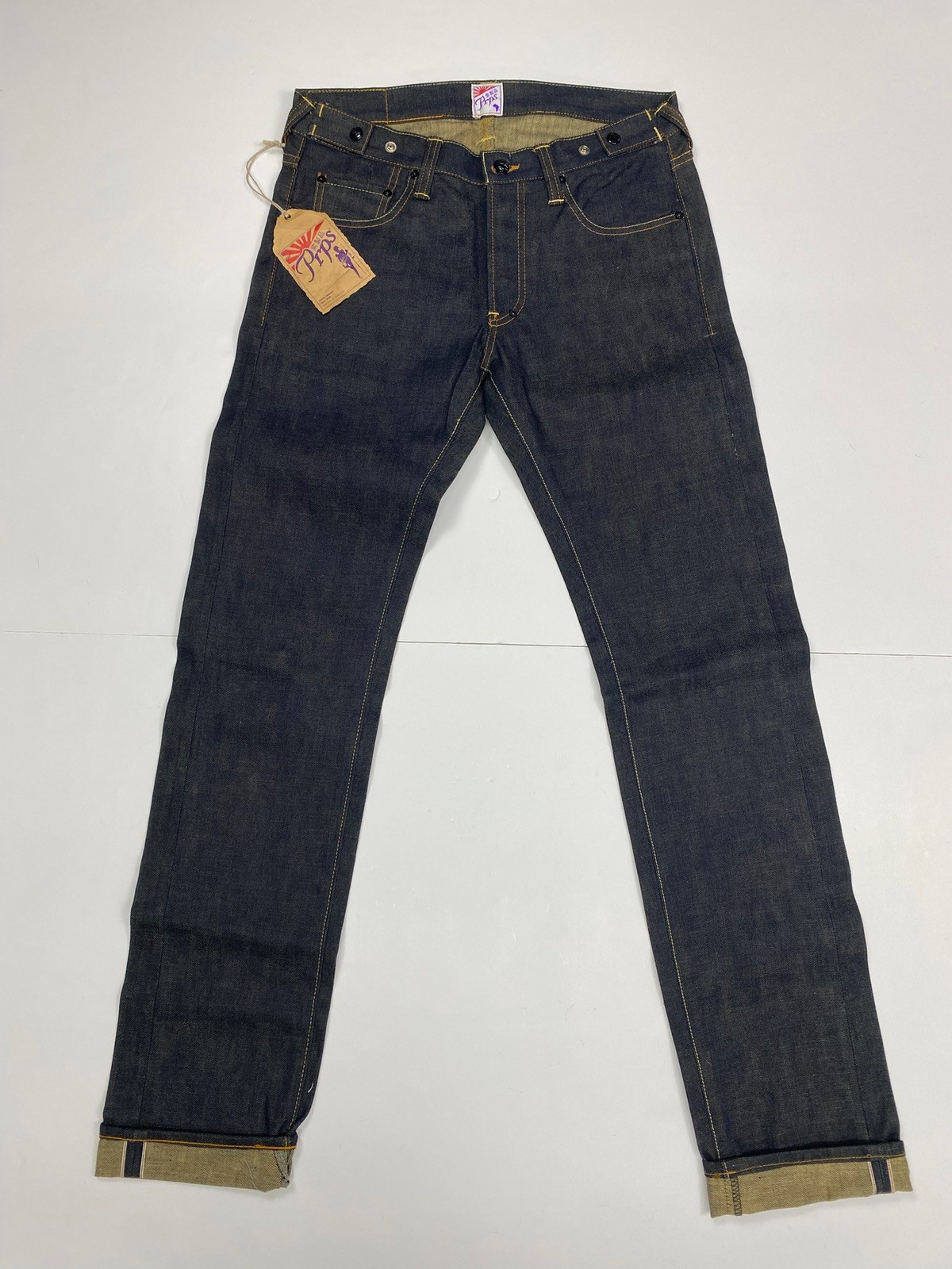 PRPS Japan Indigo Selvedge Denim Jeans Men Size 32 New With Tags Dark Wash Pants PRPS Japan Indigo Selvedge Denim Jeans Men Size 32 New With Tags Dark Wash Pants
