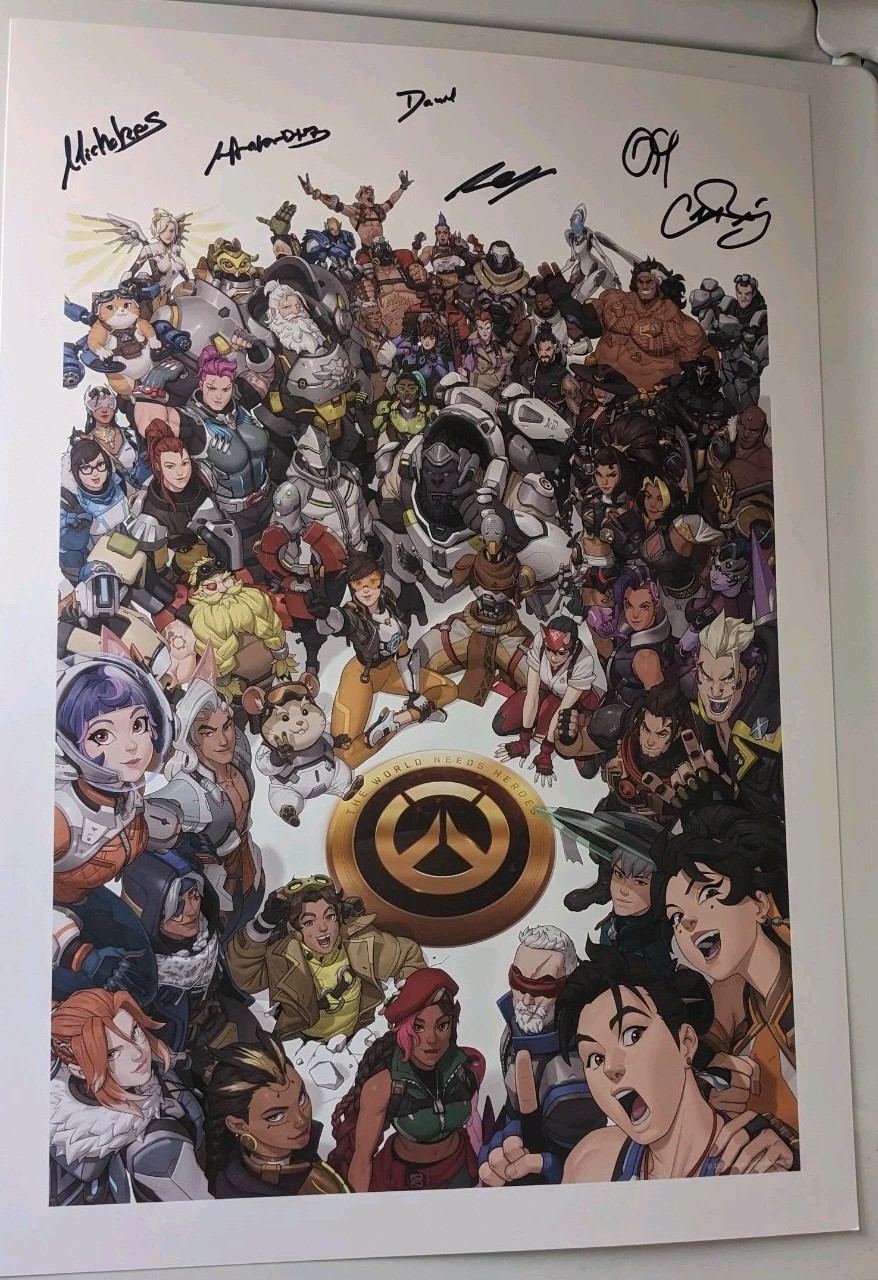 Blizzcon 2026 Overwatch Signed 10th Anniversary Poster 14x20