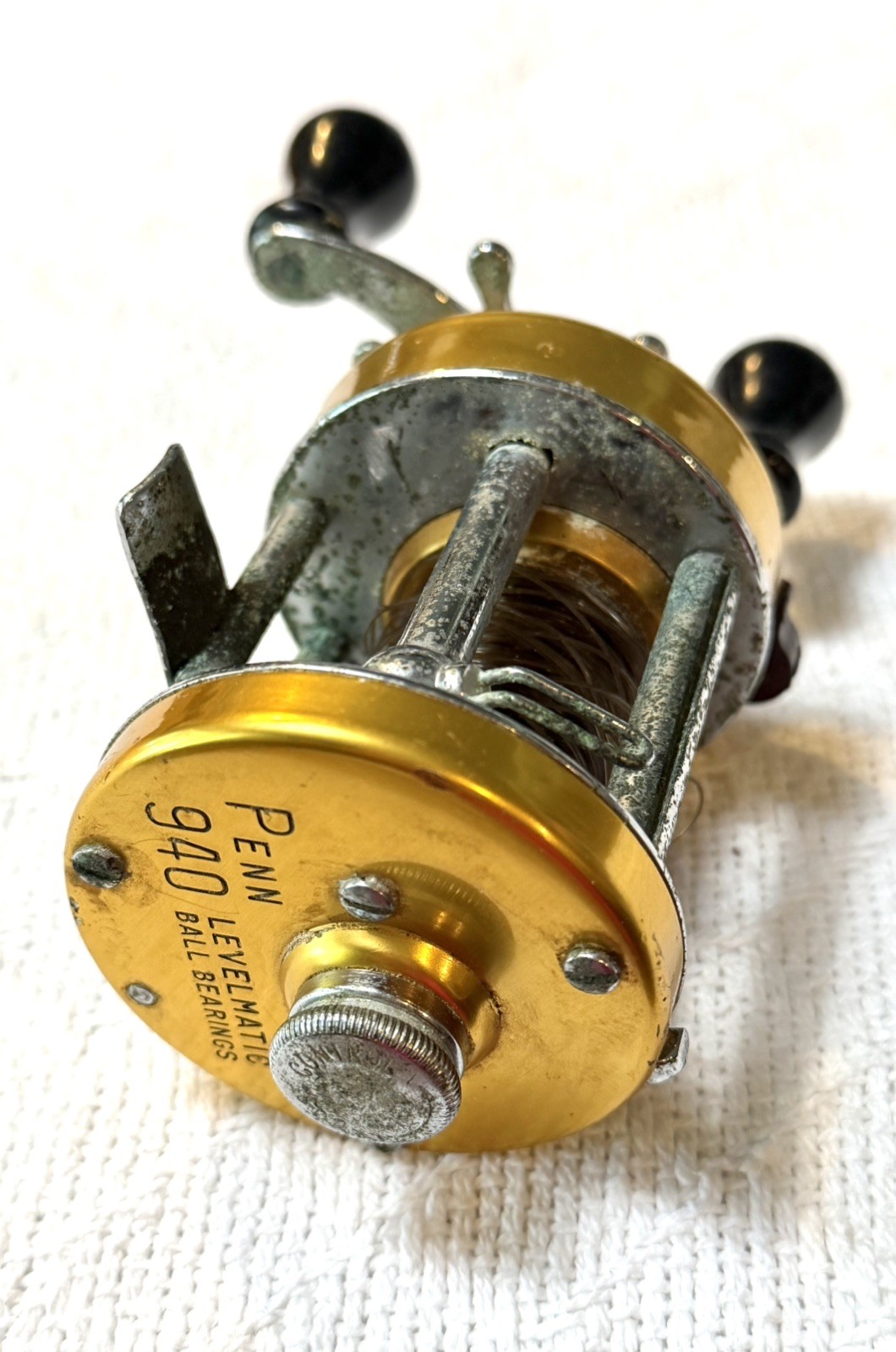 Vintage Penn 940 Levelmatic Ball Bearing Fishing Reel - USA - FOR Parts / Repair