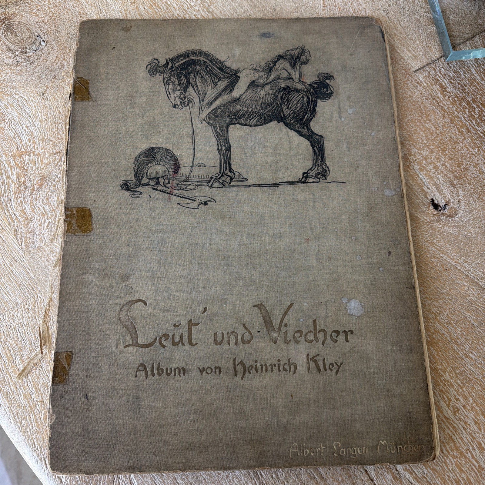 Vintage Leut Und Viechor Album Von Heinrich Kley - Albert Langen München Book