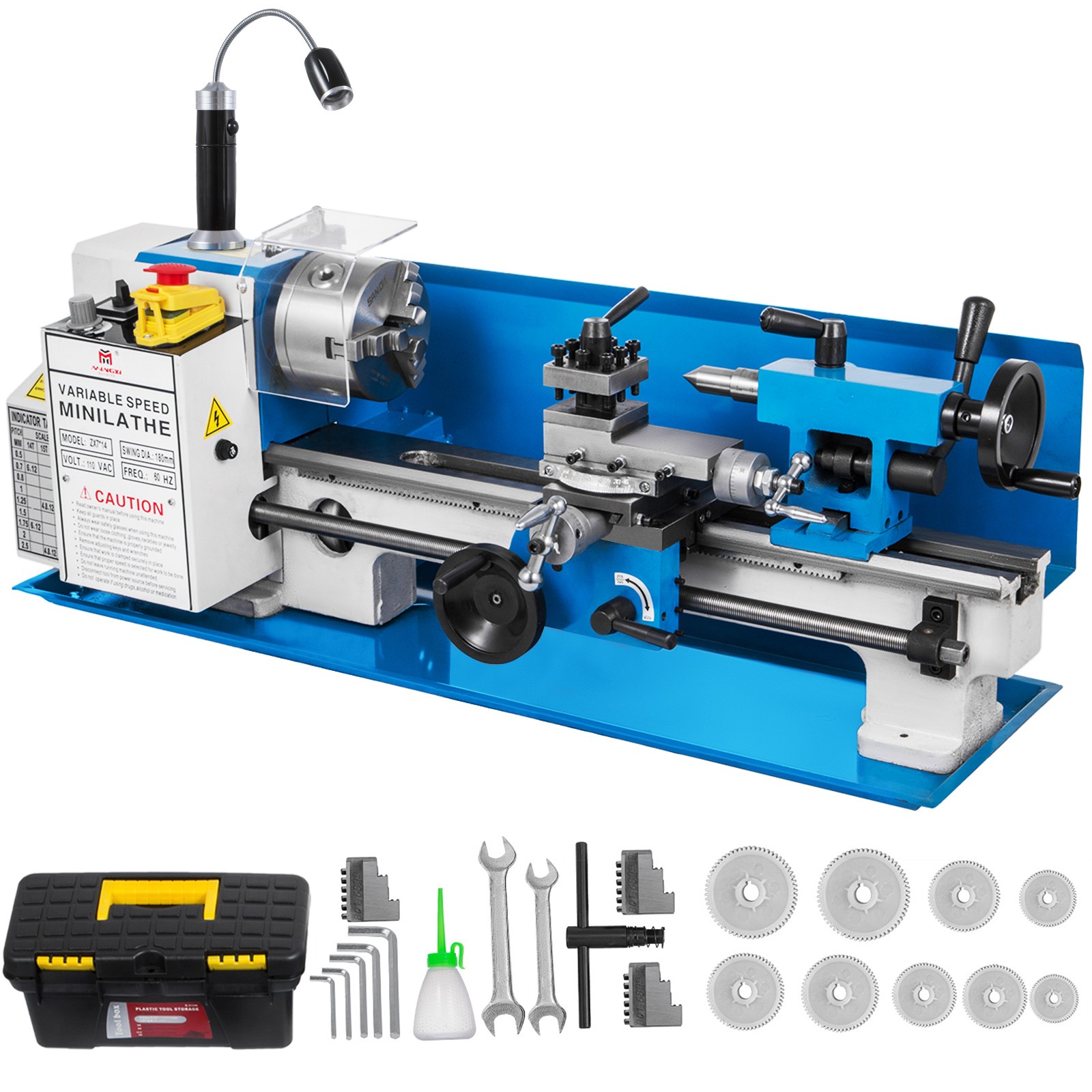 VEVOR Bench Top Mini Metal Lathe 7 VEVOR Bench Top Mini Metal Lathe 7