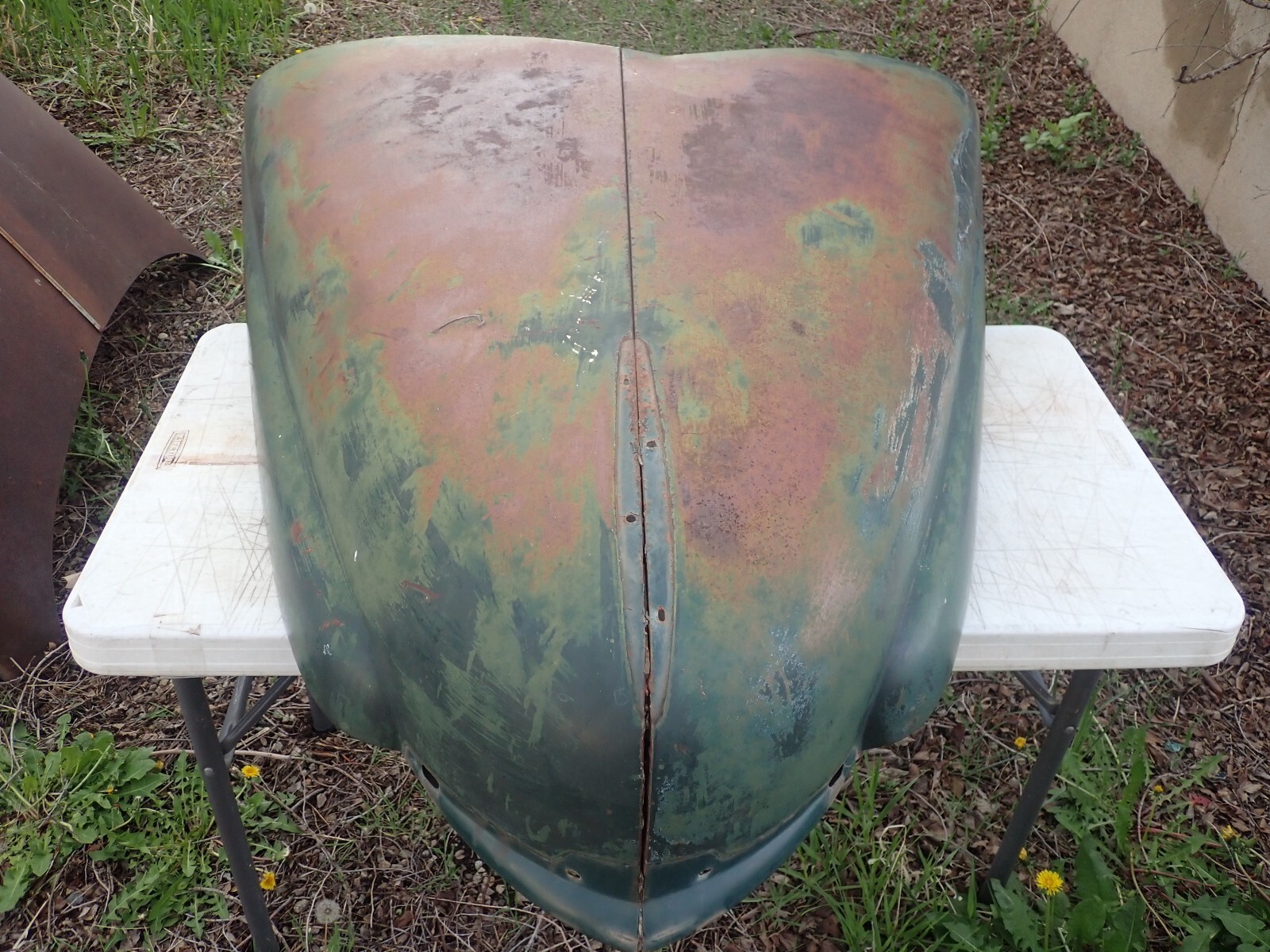 1941 - 1946 - 1949 International Pickup Hood Pretty Straight Free of Heavy Rust