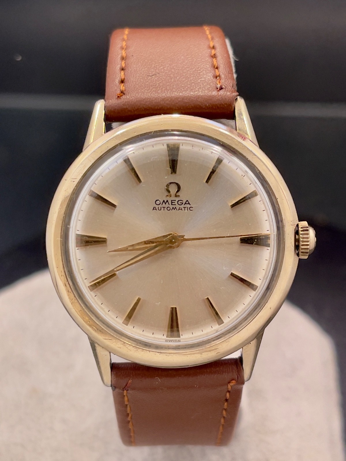 EXCELLENT ORIGINAL VINTAGE 1962 OMEGA AUTOMATIC WATCH SERVICE 550 F33731