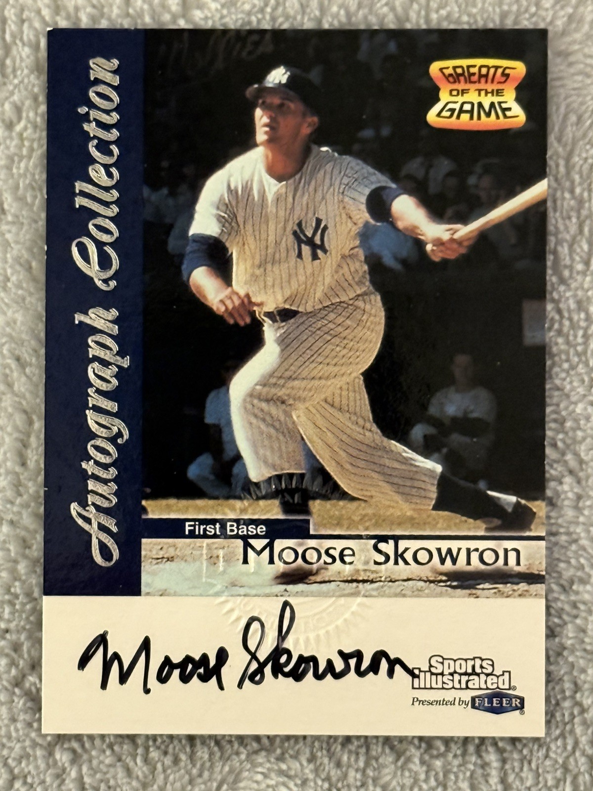 1999 Fleer Sports Illustrated Greats of the Game - Autographs Bill Skowron (AU)