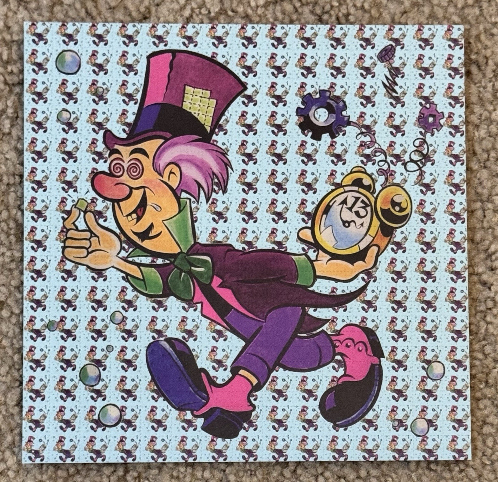Mad Hatter Mark McCloud Blotter Art Print Alice in Wonderland Vintage Mad Hatter Mark McCloud Blotter Art Print Alice in Wonderland Vintage