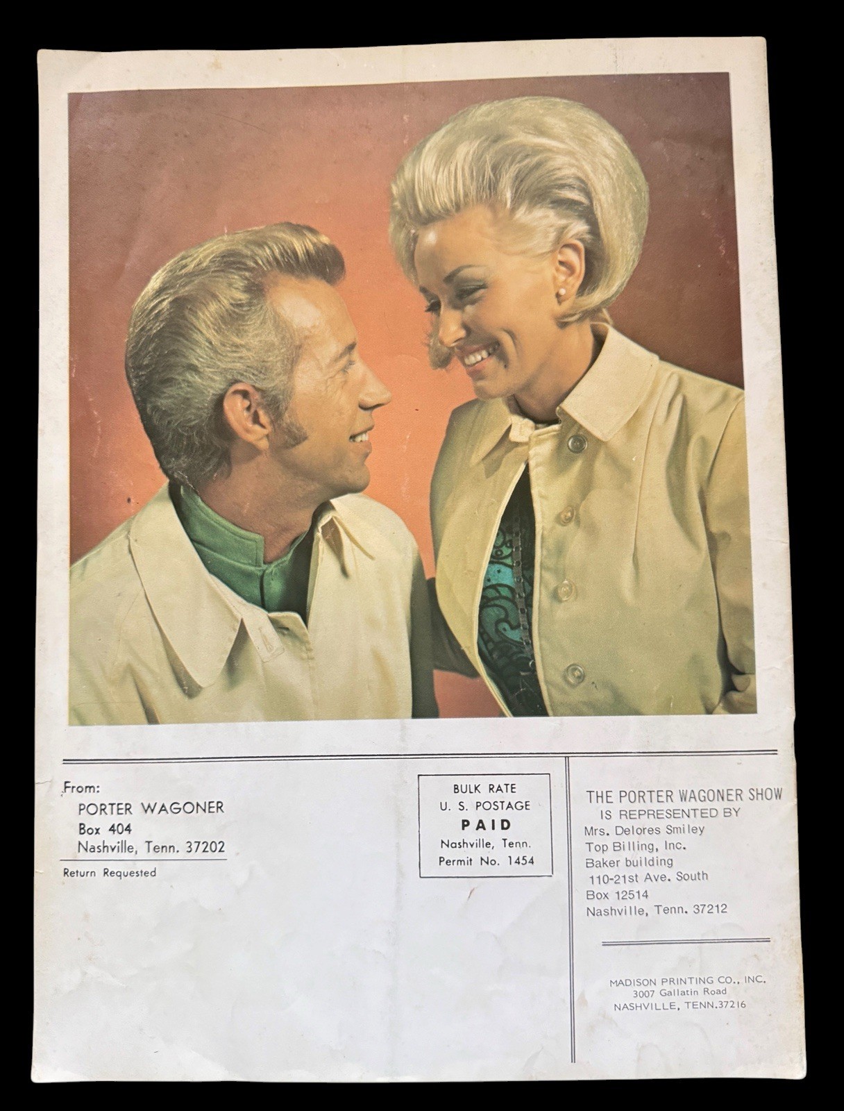 Vintage 1968 The Porter Wagoner Show Guide. Wagner, Dolly Parton