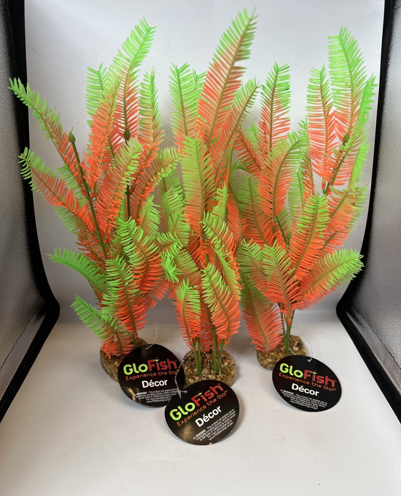 GLOFISH Cycle Plant Green/Orange XL Aprox 14” - SET OF 3 GLOFISH Cycle Plant Green/Orange XL Aprox 14” - SET OF 3