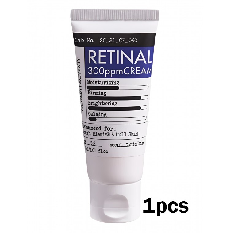 DERMA FACTORY Retinal 300ppm Cream 30ml/Anti-Aging & Firming Night Cream/KOREA