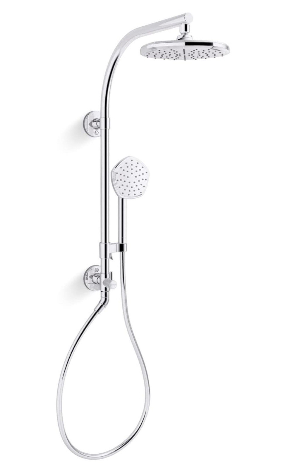 KOHLER  27118-G-CP-R Occasion Arch Shower Column Kit With Rainhead & Handshower