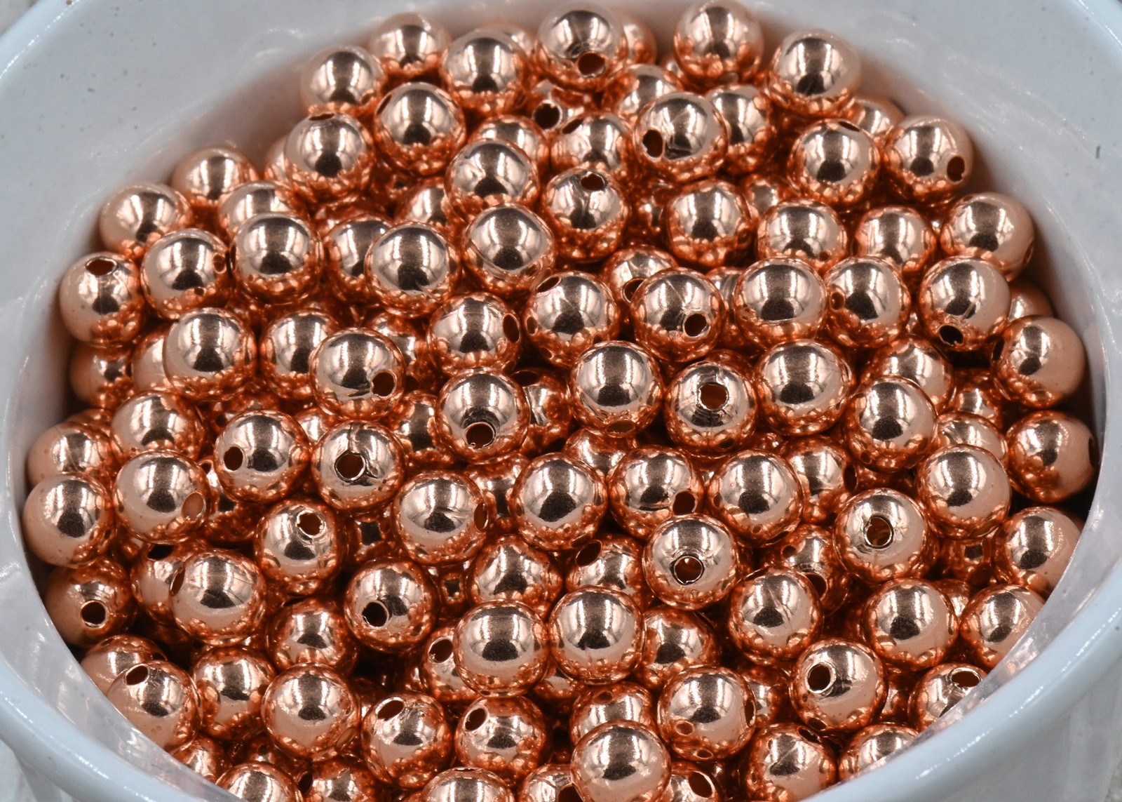100% Pure Copper Round Beads, 1.5mm, 2mm 3mm 4mm 5mm 6mm 8mm 9.5mm