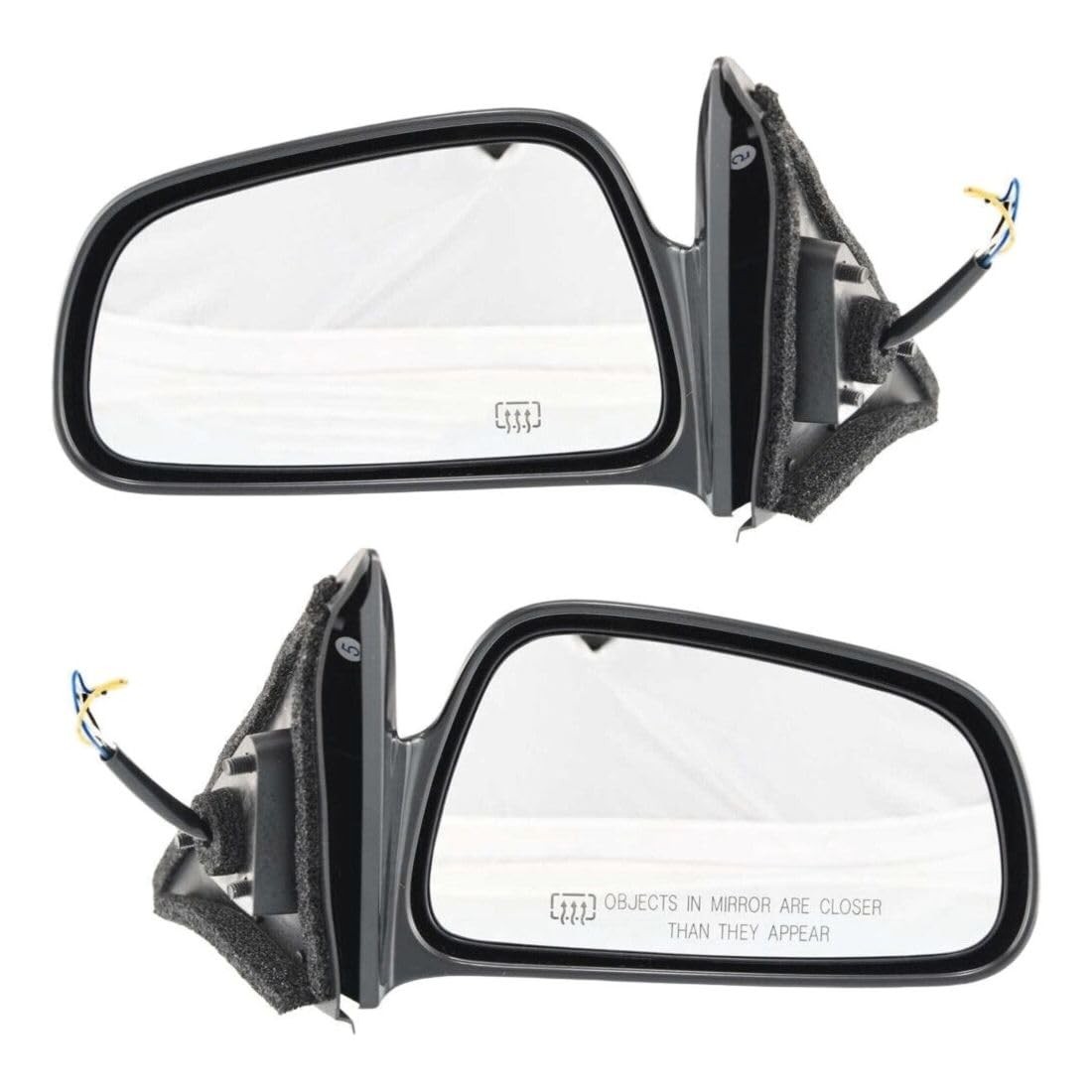 Power Heated Non-Folding Paintable Mirrors No Signal Mitsubishi Galant 99-03