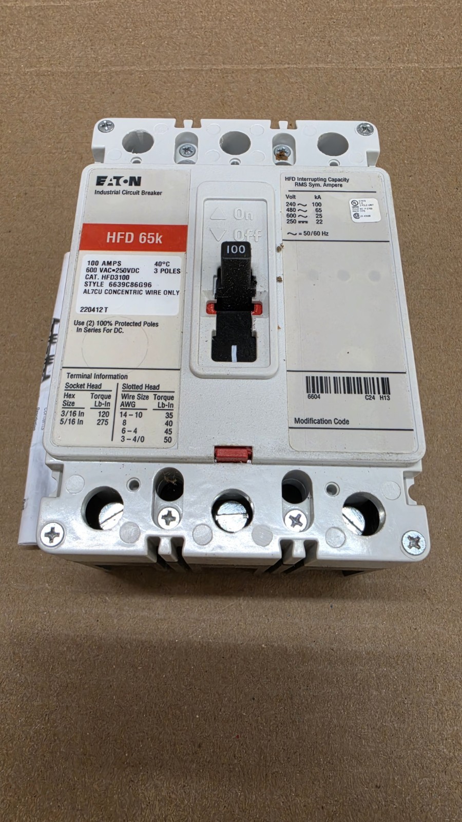 Eaton HFD3100 NOB Eaton HFD3100 NOB