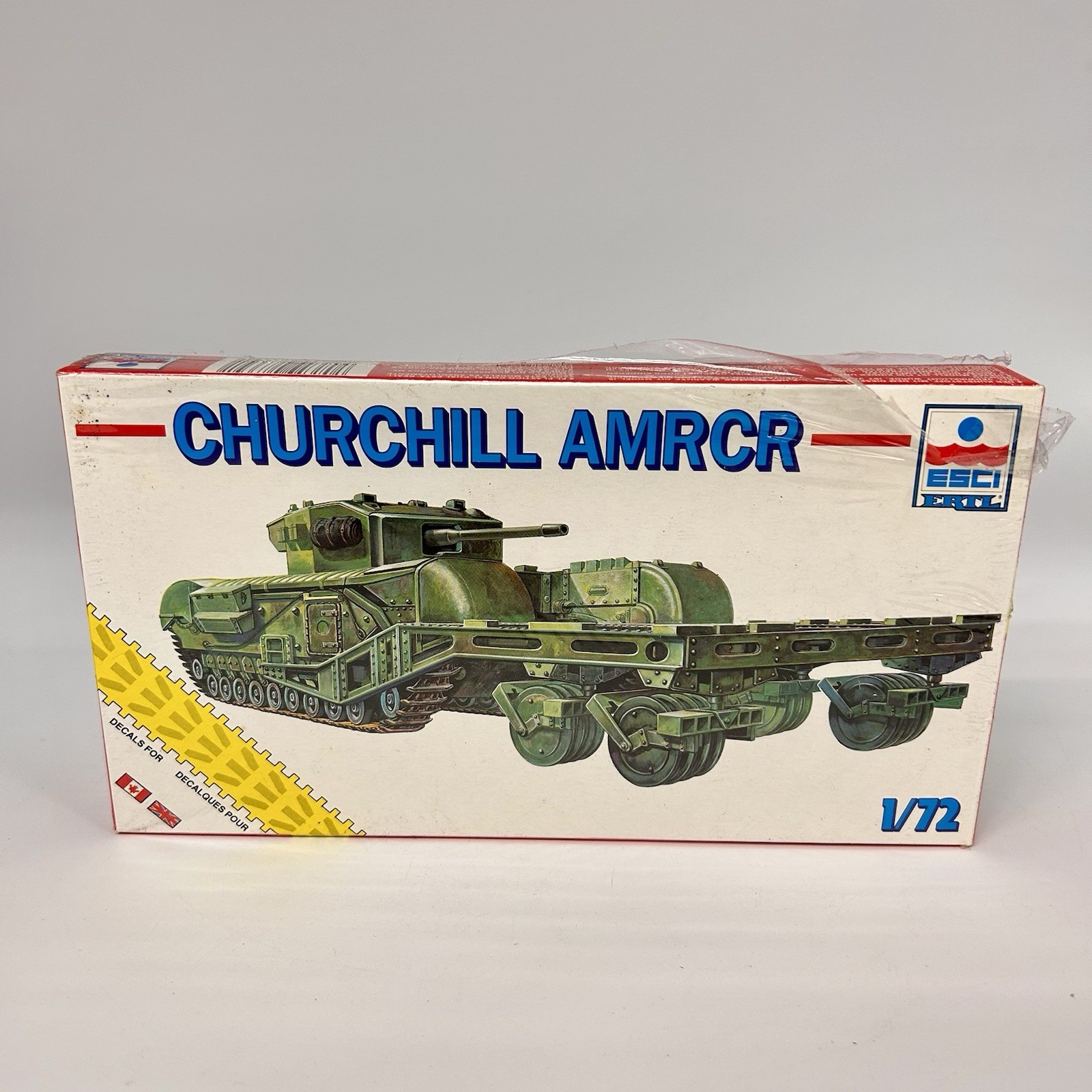 ESCI Ertl 1/72 Churchill AMRCR Tank Model Kit 8339 Made in Italy SEALED Vintage