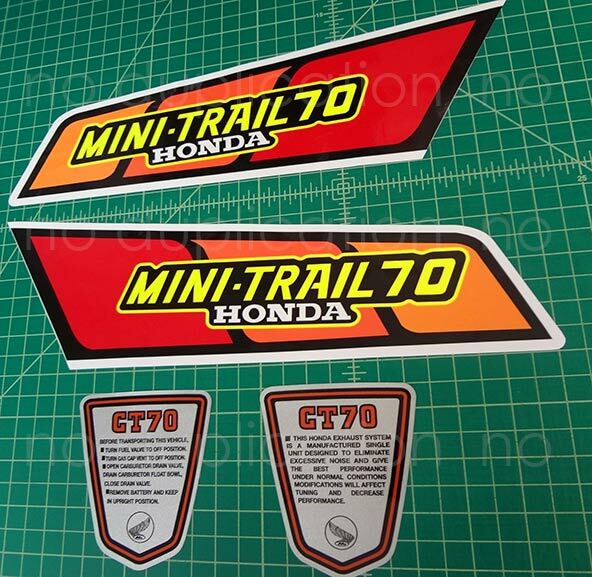 1979 79' CT-70 CT70 4pc Vintage Frame autocollant, decals, stickers, graphics