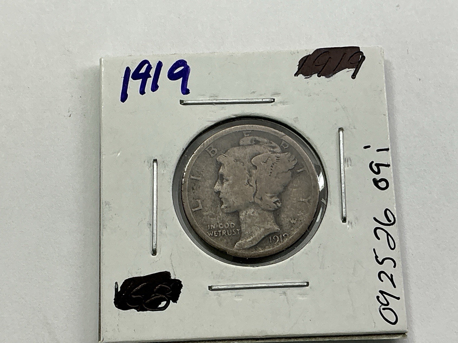 1919 Mercury 90% Silver Dime Key Date from Philadelphia Mint 092526 09i