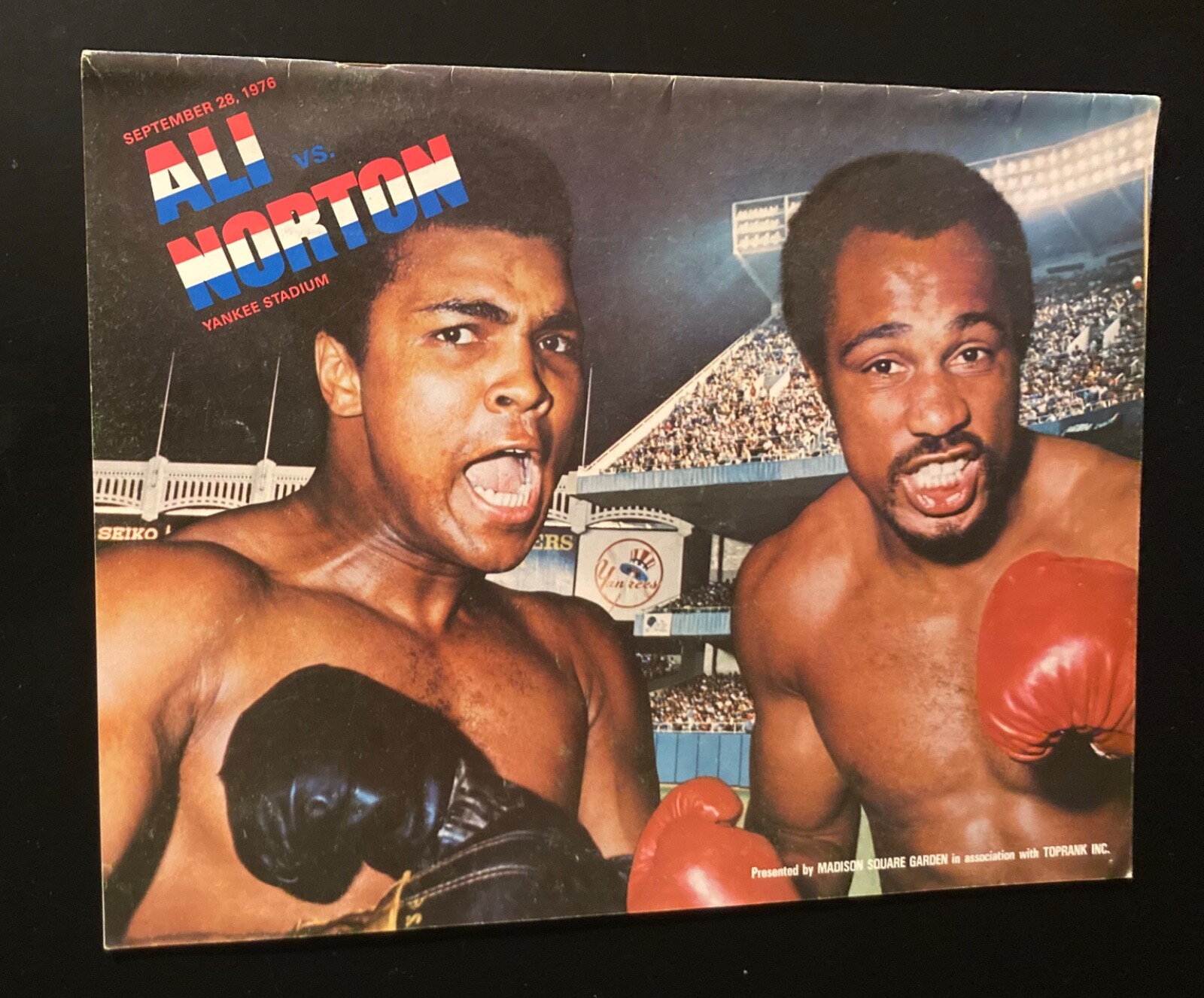 1976 Muhammad Ali vs. Ken Norton Boxing Program