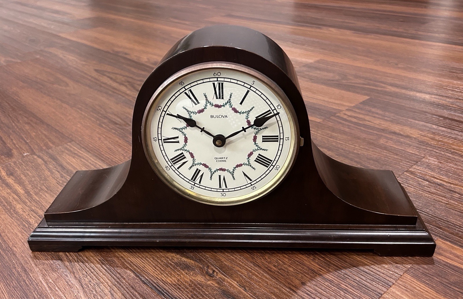 Vintage Bulova Annette II Chiming Mantel Clock B-1808 Tested Works RARE