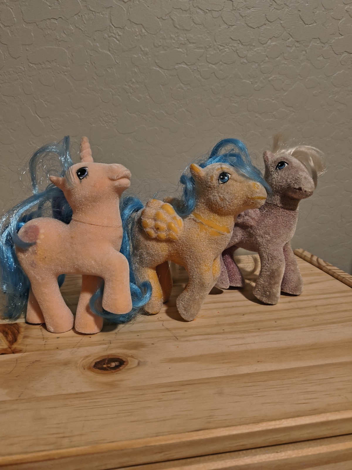 Vintage My Little Pony G1 So Soft Ponies LOT OF 3 Hasbro 80s Flocked HTF Vintage My Little Pony G1 So Soft Ponies LOT OF 3 Hasbro 80s Flocked HTF