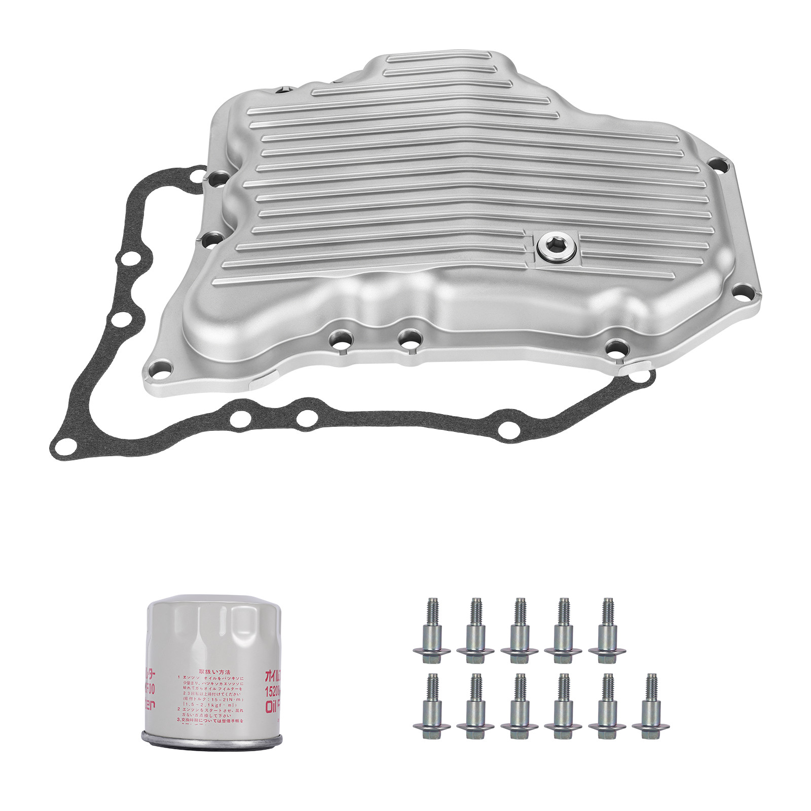 Aluminum Engine Oil Pan w/Gasket For 2021-2024 Nissan Rogue 1.5L 111106RC1B