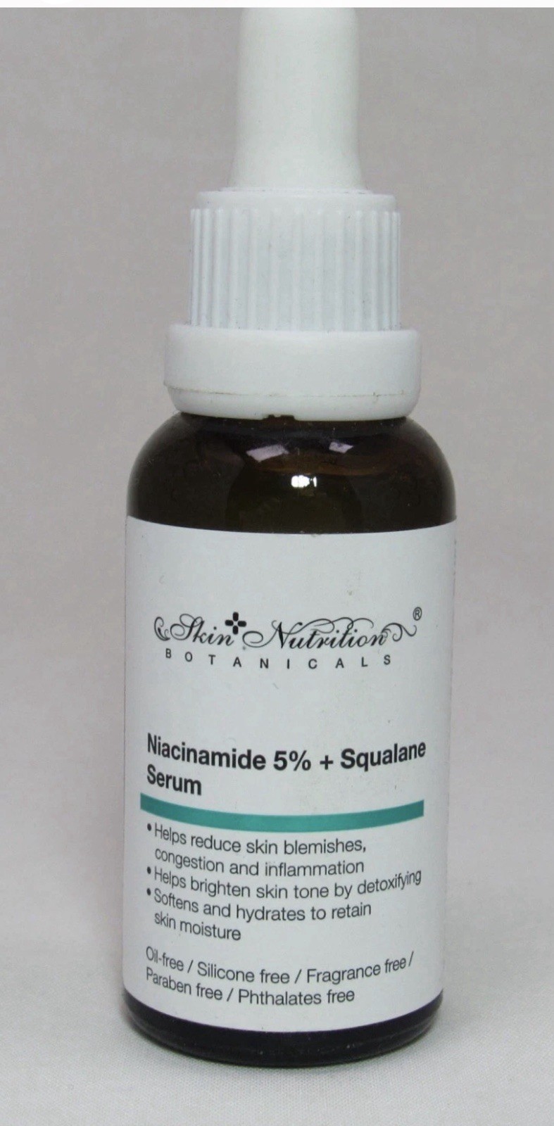 Skin Nutrition Botanicals Niacinamide 5% + Squalane Face Serum Acne Hydrate Skin Nutrition Botanicals Niacinamide 5% + Squalane Face Serum Acne Hydrate