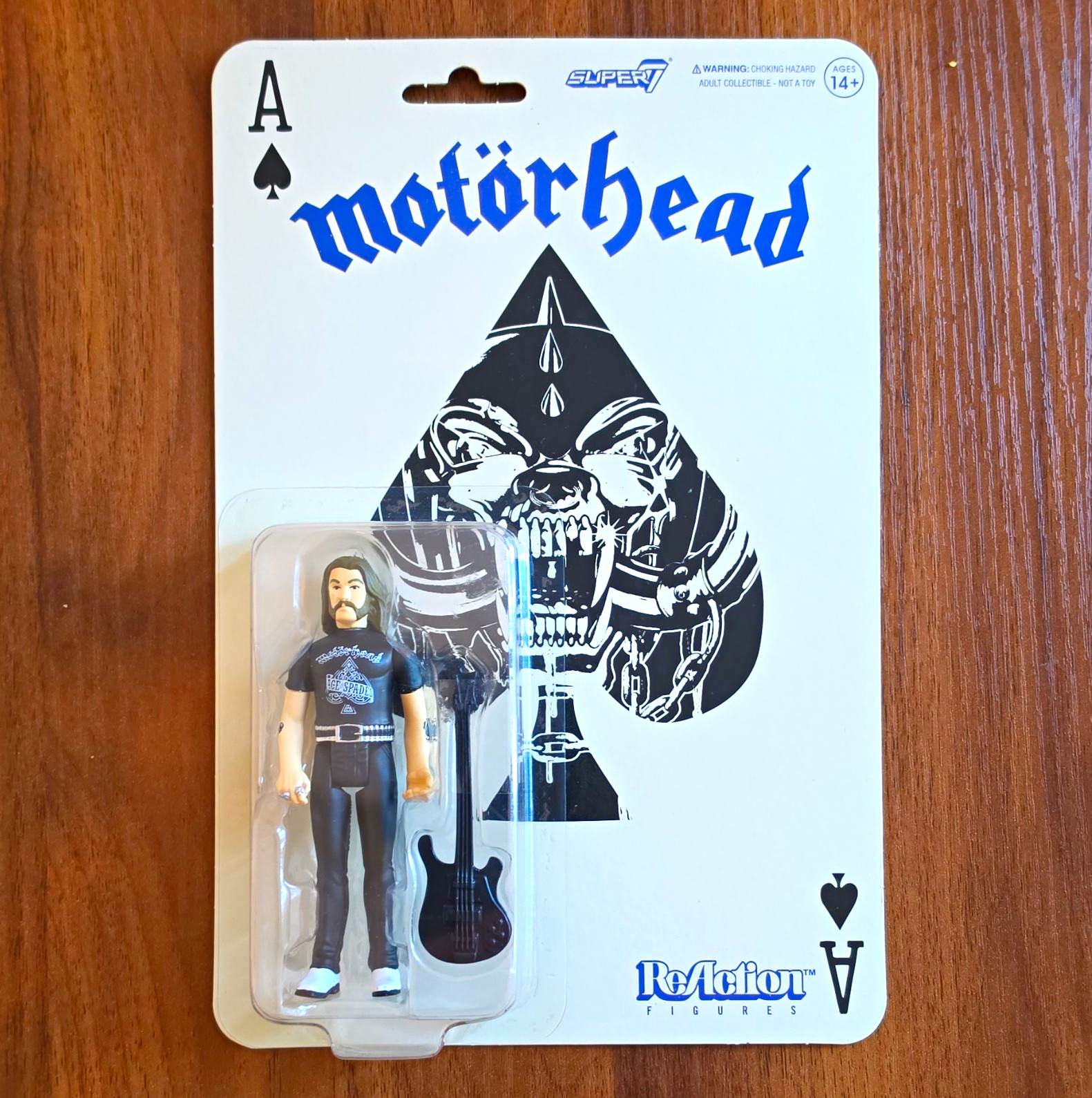 Super7 Motörhead Lemmy ReAction Figures Action Figure w/ Guitar Accessory