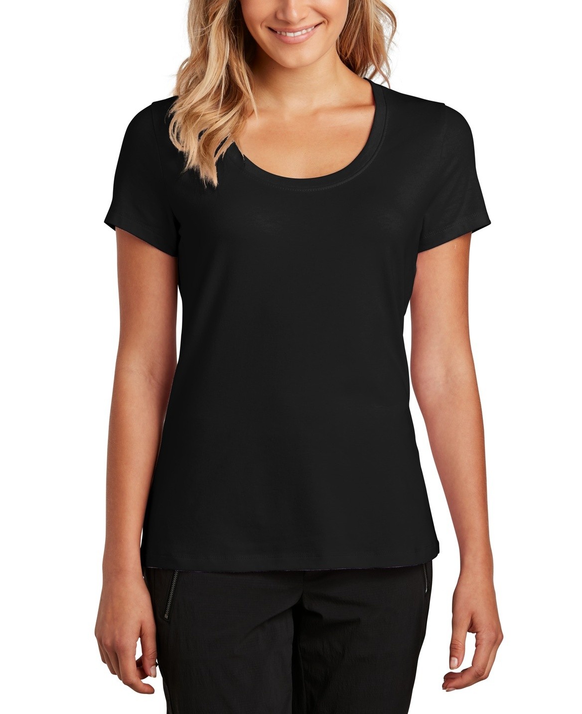 JustBlanks Women\'s Lightweight Scoop Neck Cotton Tee T-Shirt - JBDT7501