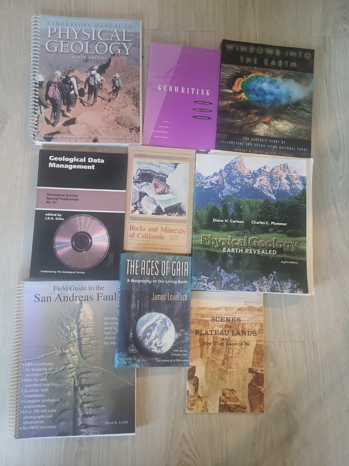 Lot Of 9 Geology Books Lot Of 9 Geology Books