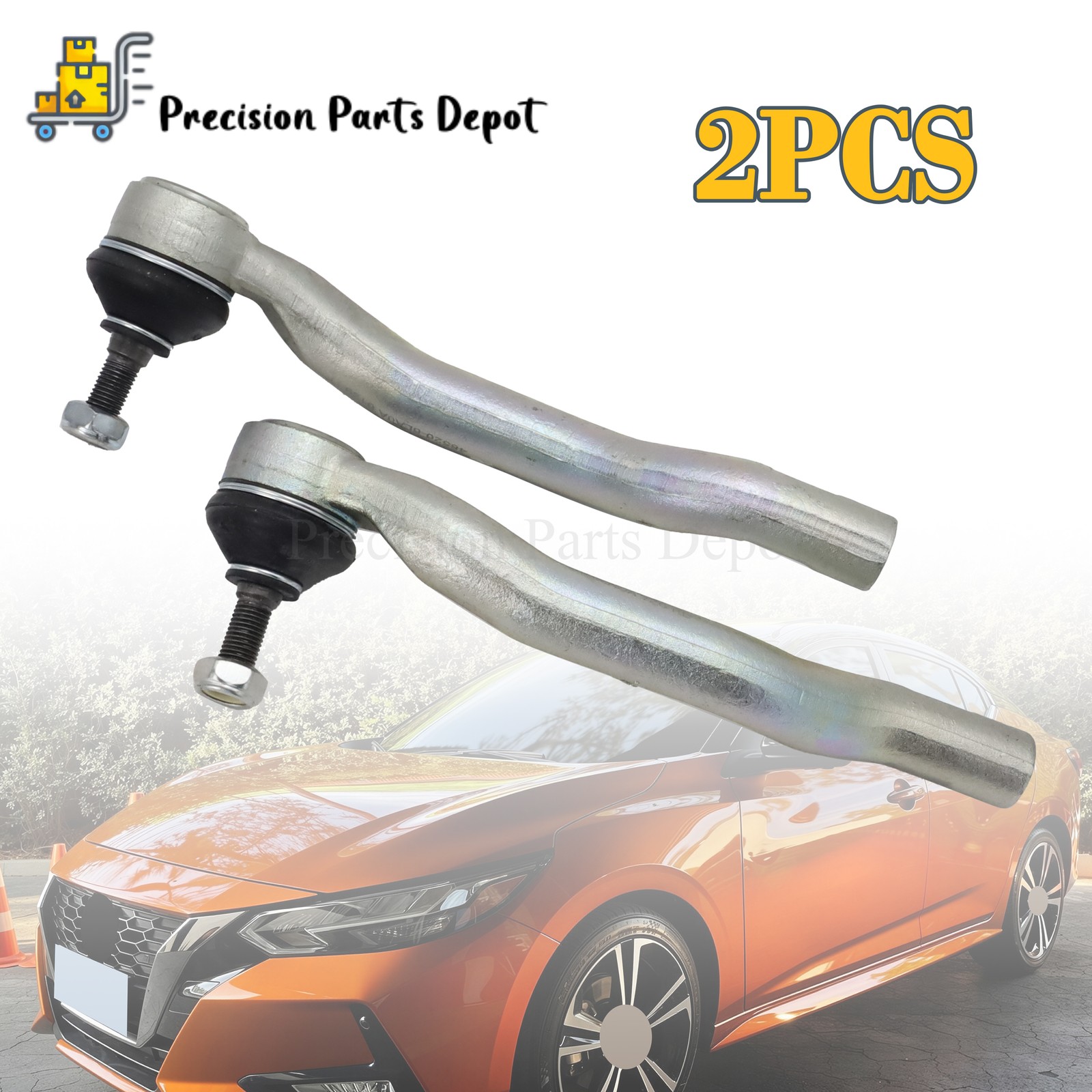 NEW 2PCS DH520-6LB0A J DH640-6LB0A J For 2020-2025 Sentra Outer Tie Rods End Set