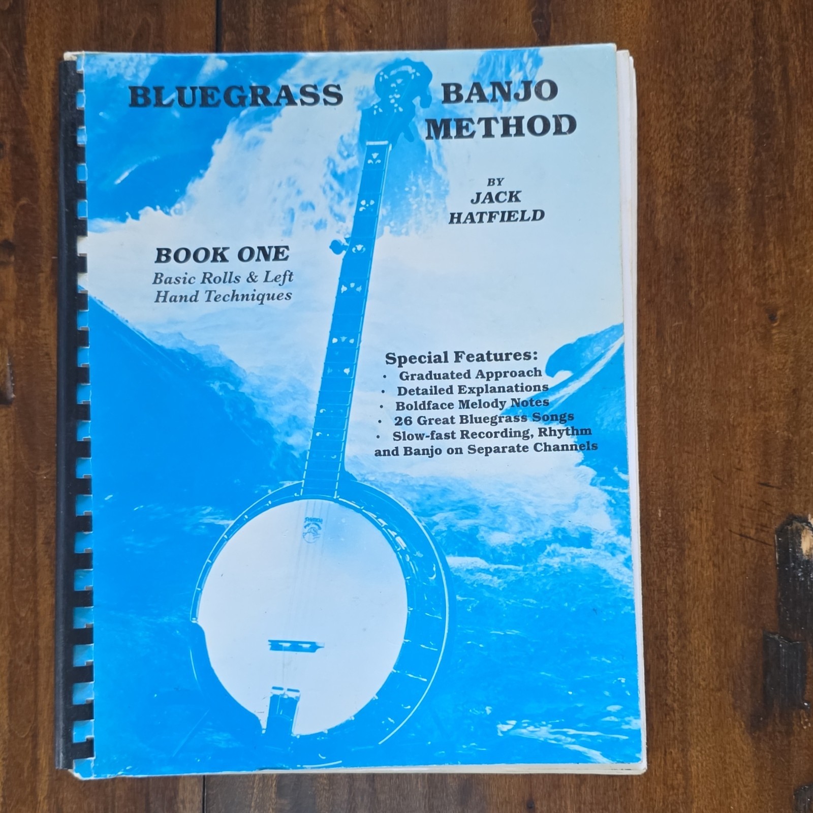 BLUEGRASS BANJO METHOD-Basic Rolls and Left Hand Techniques-MUSIC BOOK 1/CD-NEW