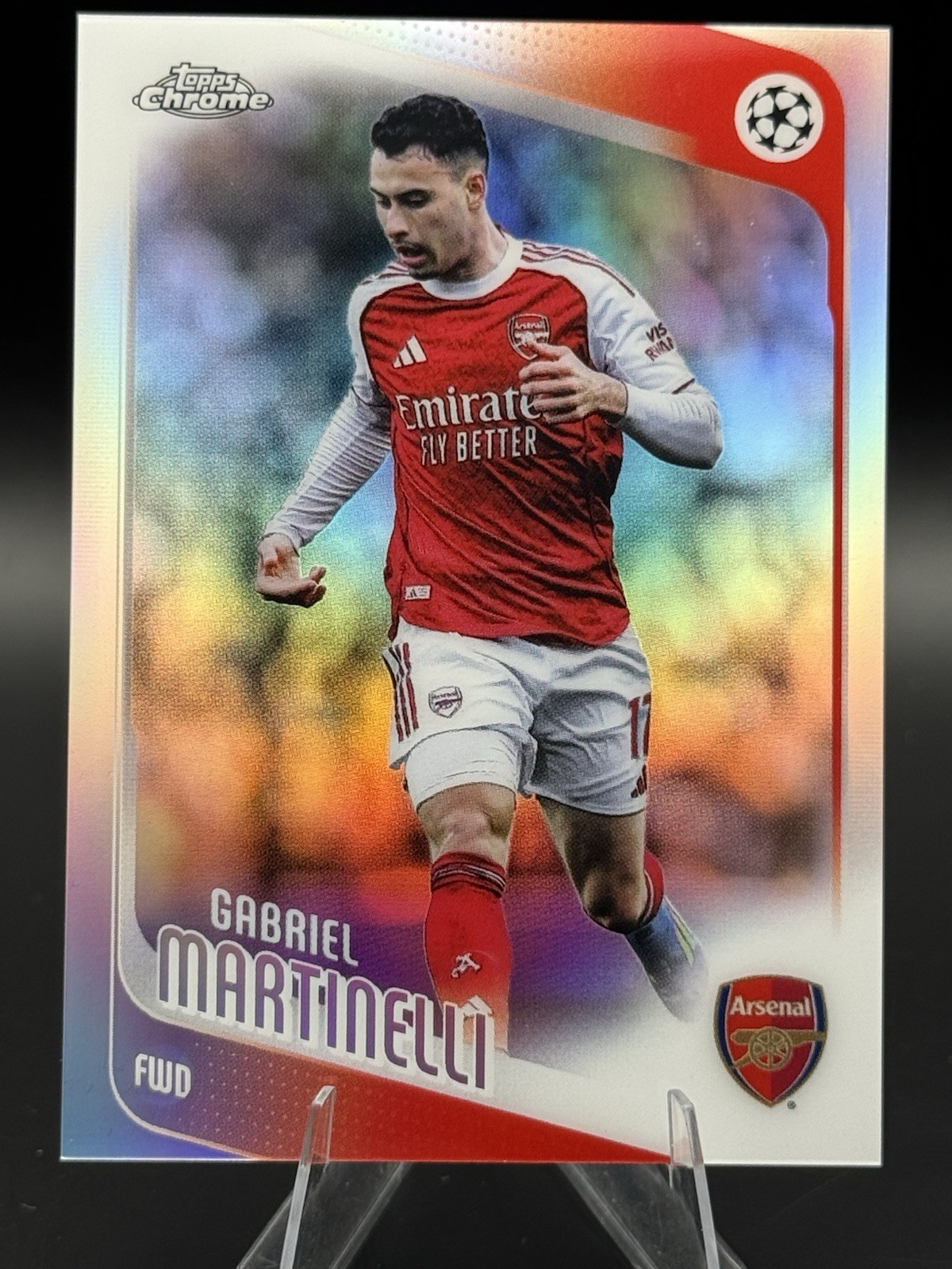 2025-27 Topps Chrome UCC - Gabriel Martinelli #19 Refractor - Arsenal 2025-27 Topps Chrome UCC - Gabriel Martinelli #19 Refractor - Arsenal