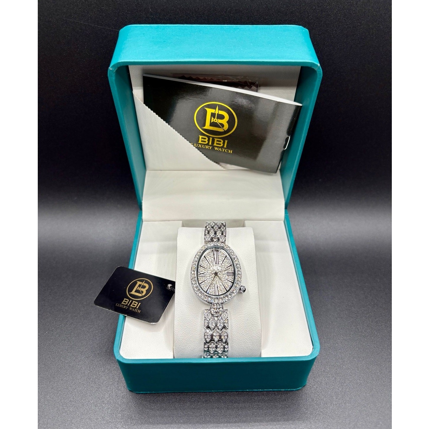 New Luxury BiBi 26mm Iced Out Stainless Steel Watch