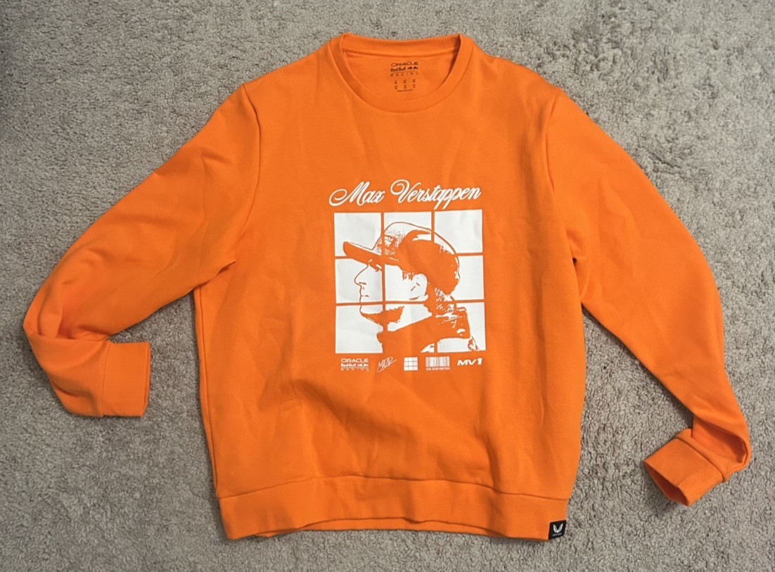 Max Verstappen F1 Castore Sweatshirt XXL Orange Oracle RedBull Racing