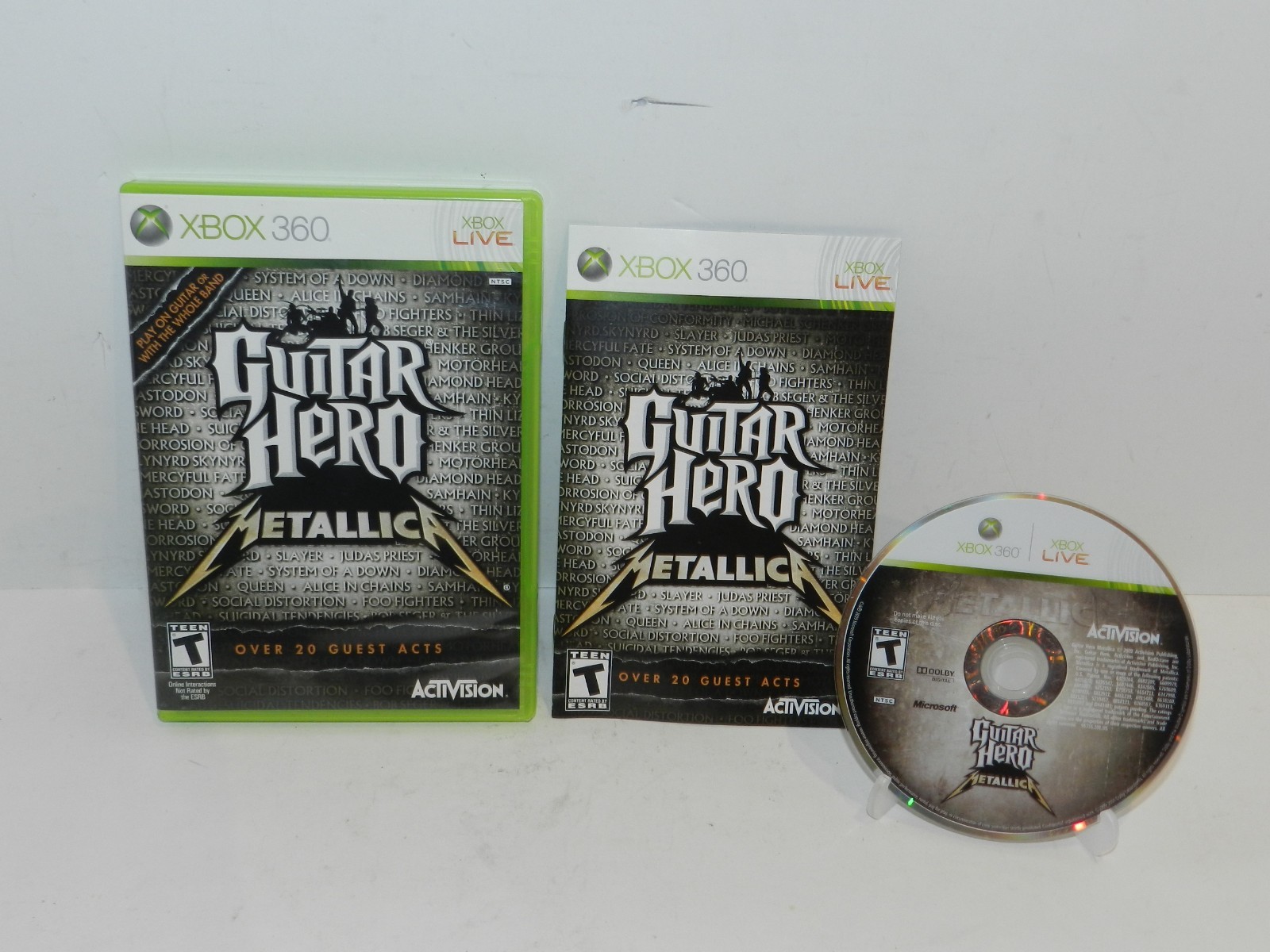 Guitar Hero: Metallica Microsoft Xbox 360 Game Complete Tested Cleaned Warranty
