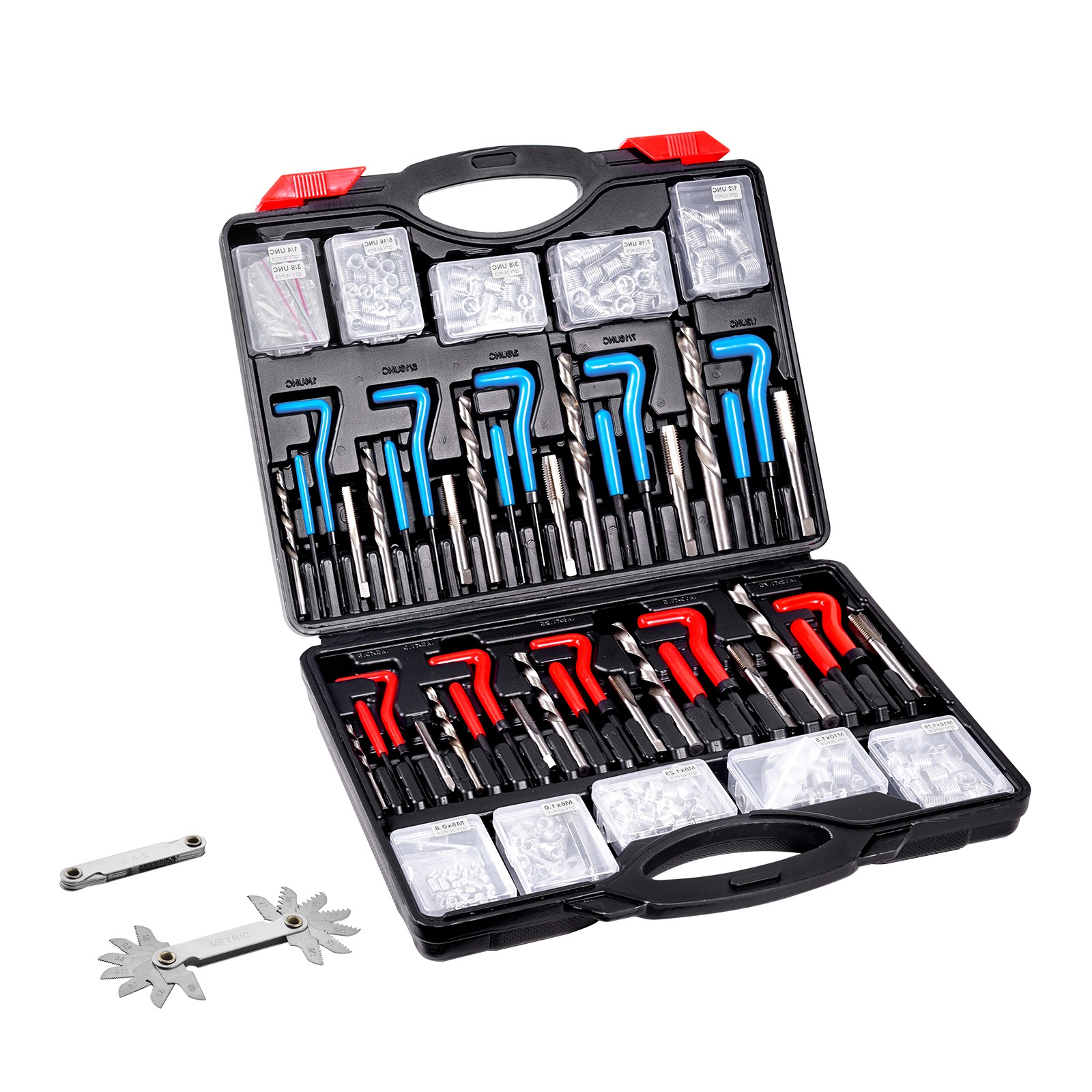 VEVOR Helicoil Thread Repair Kit 338-Piece SAE and Metric Rethreading Tool Kit VEVOR Helicoil Thread Repair Kit 338-Piece SAE and Metric Rethreading Tool Kit