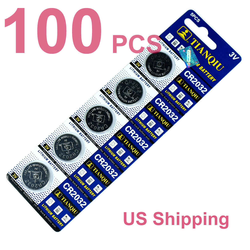 100 PCS CR2032 Lithium Battery 3V Button Cell for Digital Scales remote controls 100 PCS CR2032 Lithium Battery 3V Button Cell for Digital Scales remote controls