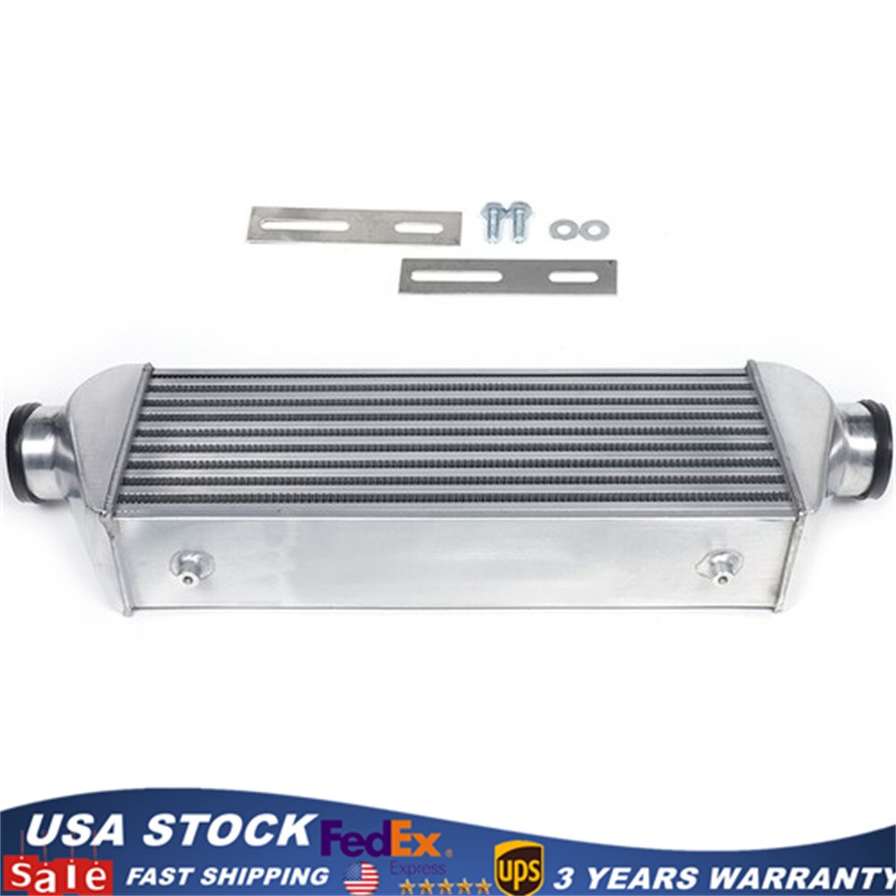 Universal Aluminum Polished Tube & Fin Intercooler 27