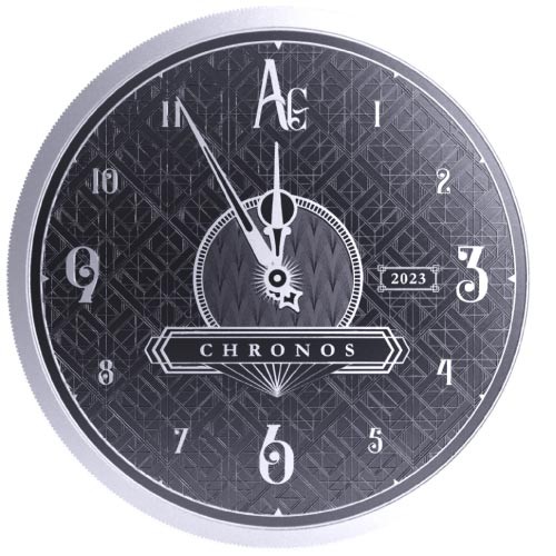 2023 Silver 1 oz Niue Chronos BU Coin