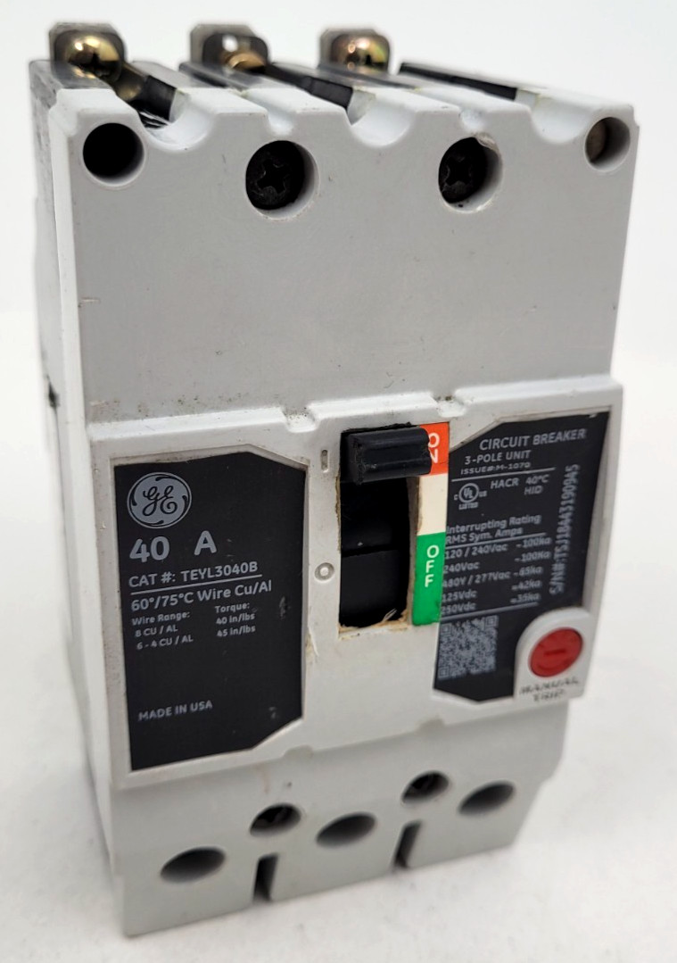 TEYL3040B GE 40 Amp Circuit Breaker - Next Day Option - New Takeout TEYL3040B GE 40 Amp Circuit Breaker - Next Day Option - New Takeout
