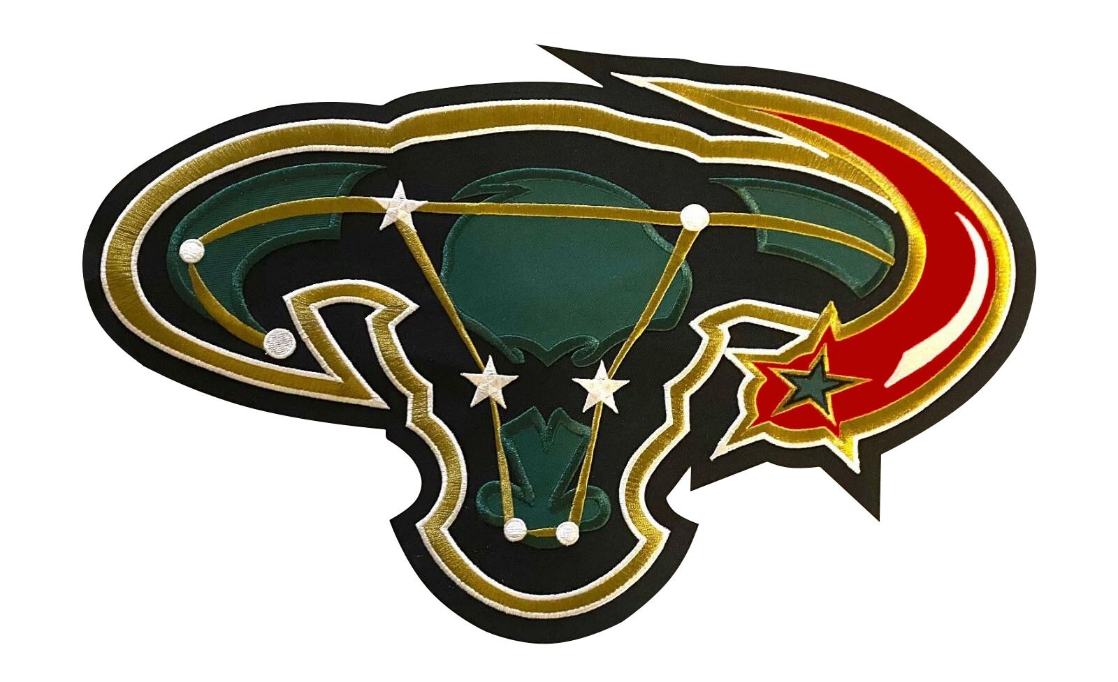 Dallas Stars Mooterus Cow Bull NHL Hockey Jersey Patch Black Alternate Third Dallas Stars Mooterus Cow Bull NHL Hockey Jersey Patch Black Alternate Third