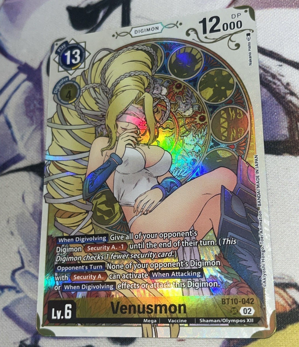 Venusmon (Premium Heroines Set) - Xros Encounter (BT10-042 Alternate Art Promo Venusmon (Premium Heroines Set) - Xros Encounter (BT10-042 Alternate Art Promo