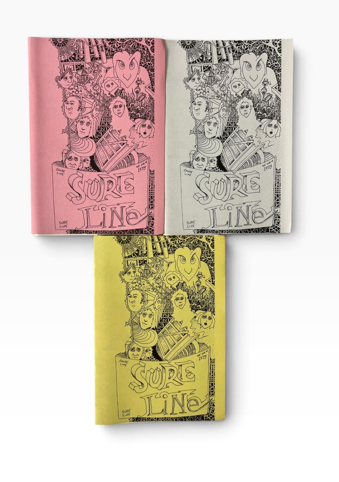 Sure Line Underground Zine Story Book 1979 Three Vintage Copies