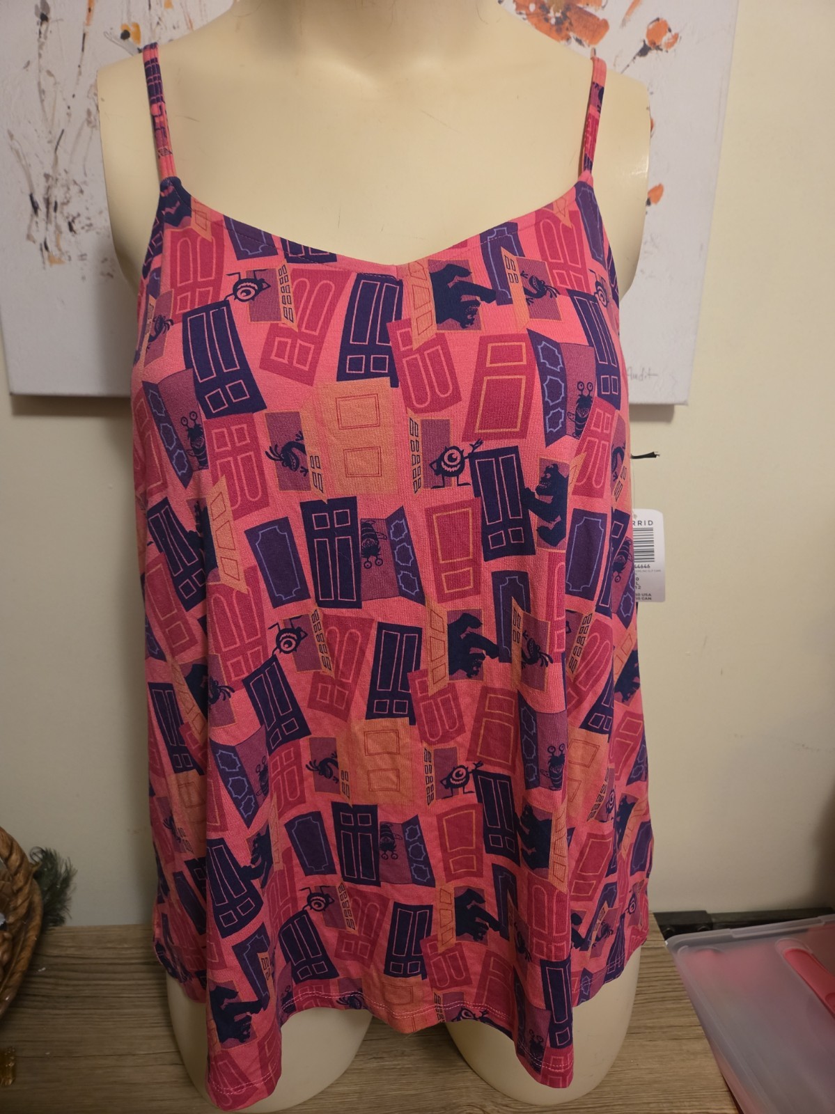 NWT Torrid PIXAR Disney Monsters Inc  Tank Top Pink