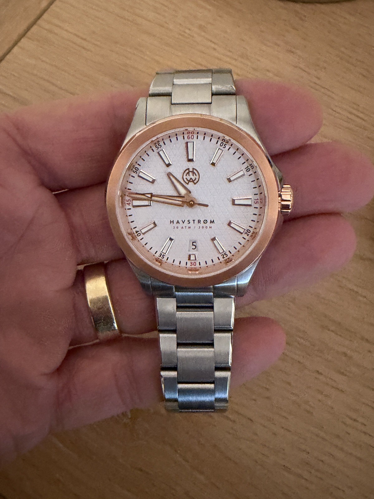 Henry Archer Havstrom white Automatic Watch