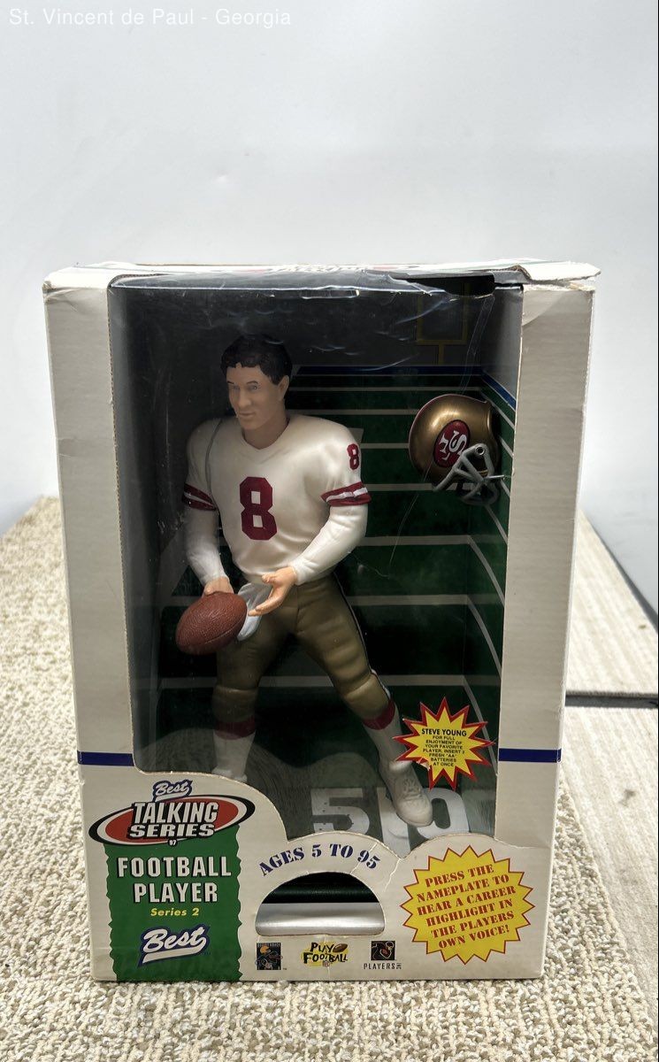 VTG Best Talking Series 2 Steve Young Football Player in Box San Francisco 49ers