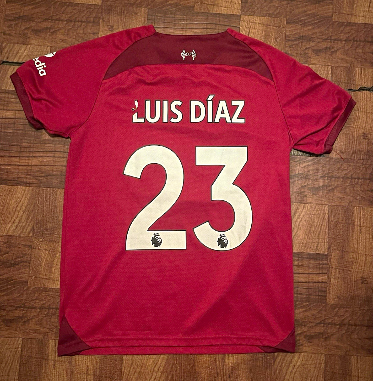 2022-23 Luis Diaz Liverpool Nike Home Jersey Size Small