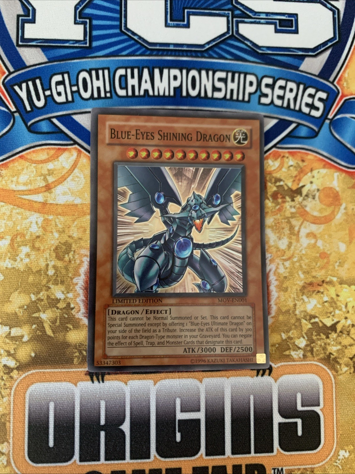 Yugioh  Blue-Eyes Shining Dragon MOV-EN001  NM-