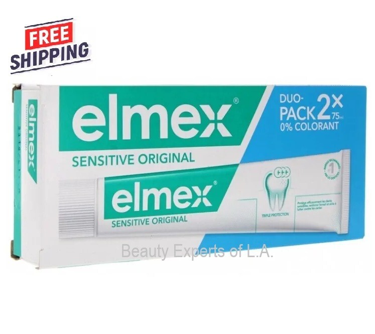 2 PACK Elmex Sensitive Original 75ml Exp 07/2028