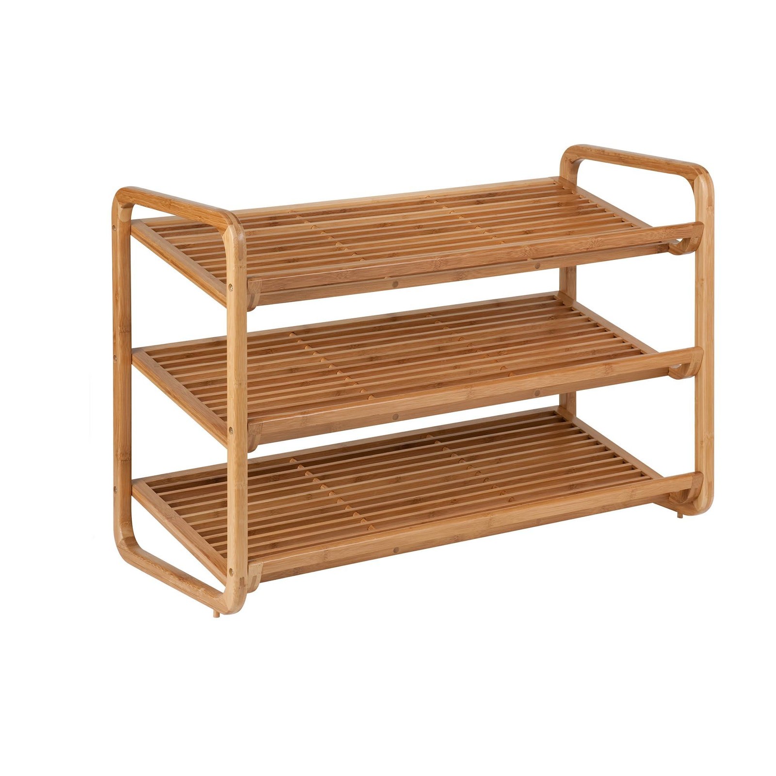 Honey-Can-Do SHO-01599 Bamboo 3-Tier Shoe Shelf