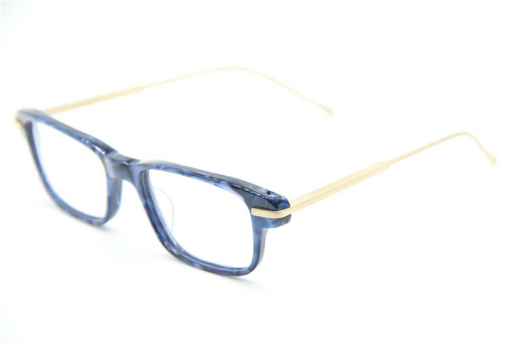 NEW MORGENTHAL FREDERICS EMPIRE 840 BLUE HAVANA GOLD AUTHENTIC EYEGLASSES  50-18